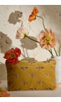 Elizabeth Scarlett Mustard Yellow Honey Bee Velvet Everyday Pouch  