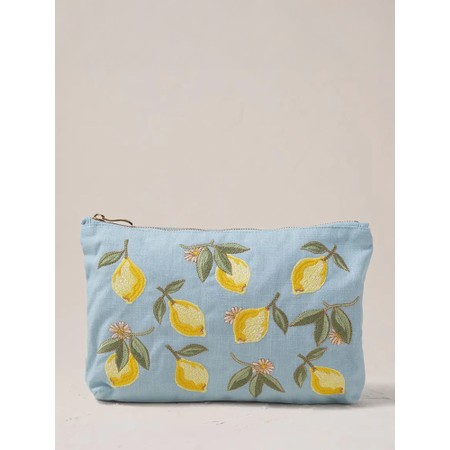 Elizabeth Scarlett Lemon Blossom Everyday Pouch - Blue