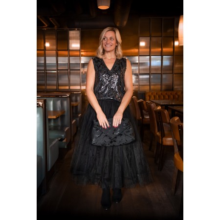 Masai Clothing MaRequiel Floral Jacquard Clutch - Black