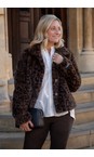 Vie Leopard Faux Fur Jacket