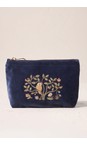 Elizabeth Scarlett Indigo Tree Of Life Mini Pouch  