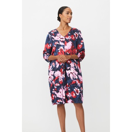 Masai Clothing MaNodetta Scarlet Sage Satin Print Dress - Green