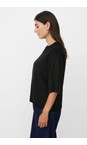 Masai Clothing Black  MaFarinna Black Sequin Knit Top  