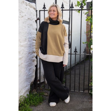 Henriette Steffensen High Neck Patch Fleece Sweater - Green