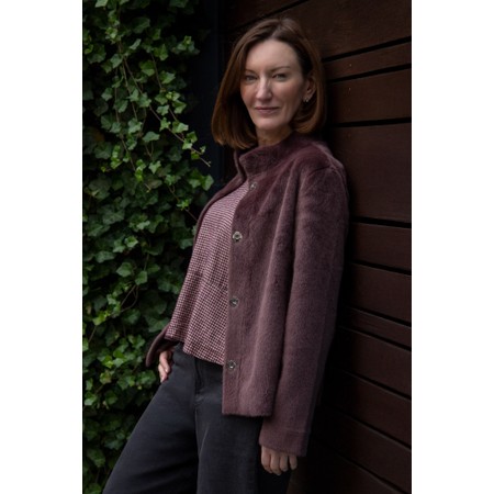 RINO AND PELLE Madai Faux Fur Jacket - Brown