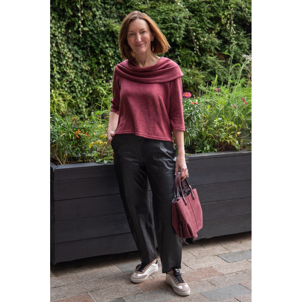 NOEN Leather Balloon Trouser Black 90