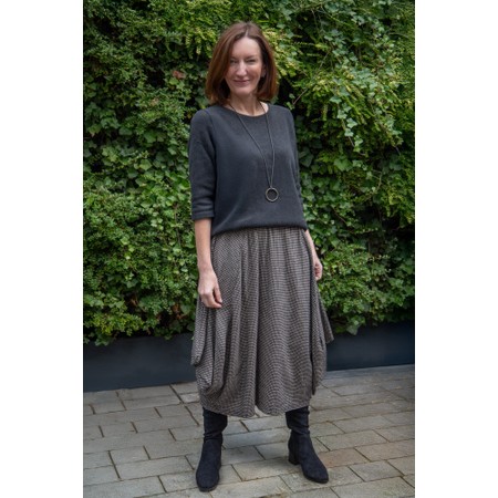 Thing Dagmar Anthracite Mini Check Skirt - Grey