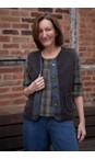 Amazing Woman Charcoal Teddy Borg Charcoal Fleece Gilet  