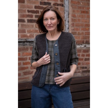 Amazing Woman Teddy Borg Fleece Gilet - Black