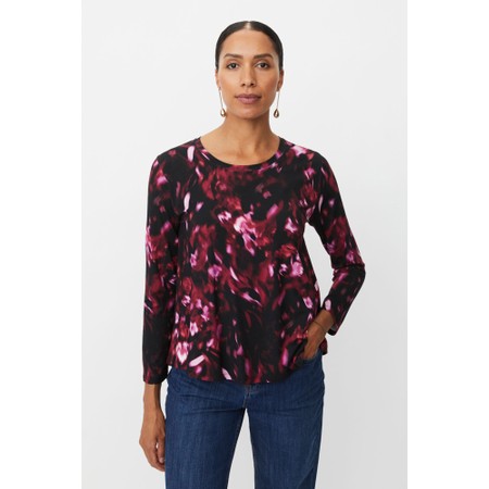 Masai Clothing MaBadisna Tawny Port Print Top - Purple