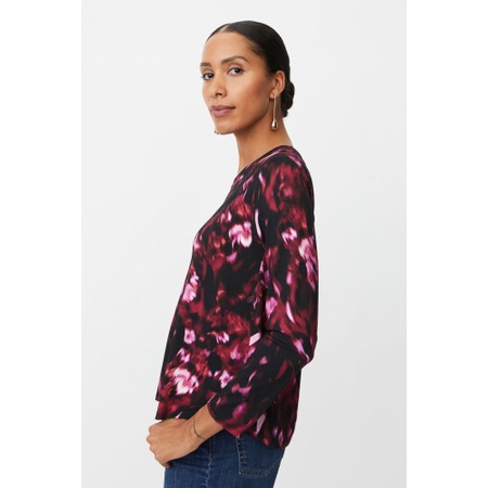 Masai Clothing MaBadisna Tawny Port Print Top - Purple