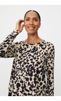 Masai Clothing Oxford Tan MaBadisna Animal Print Top  
