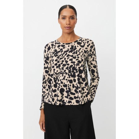Masai Clothing MaBadisna Animal Print Top - Brown