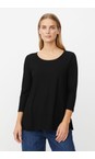 Masai Clothing Black  MaCecille Black Solid Jersey Top  