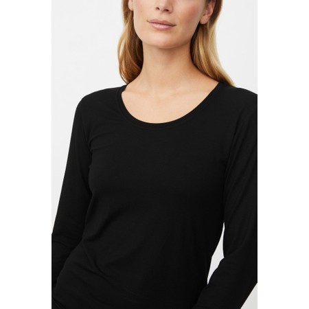 Masai Clothing MaCreama Jersey Basic Top - Black