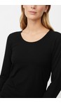 Masai Clothing Black  MaCreama Jersey Basic Top  