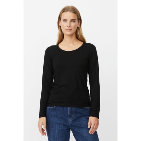 Masai Clothing MaCreama Jersey Basic Top - Black