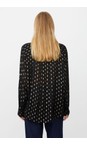 Masai Clothing Black  MaInoria Foil Print Shirt  