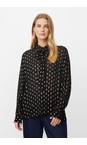 Masai Clothing Black  MaInoria Foil Print Shirt  