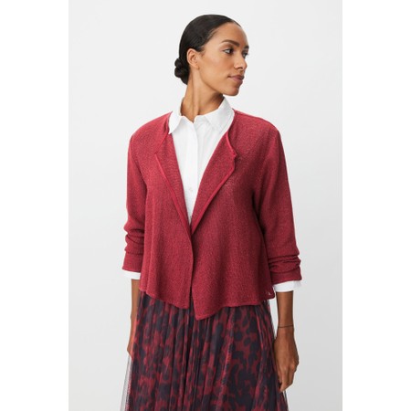 Masai Clothing MaJulitta Lightweight Tawny Port Boucle Jacket - Purple