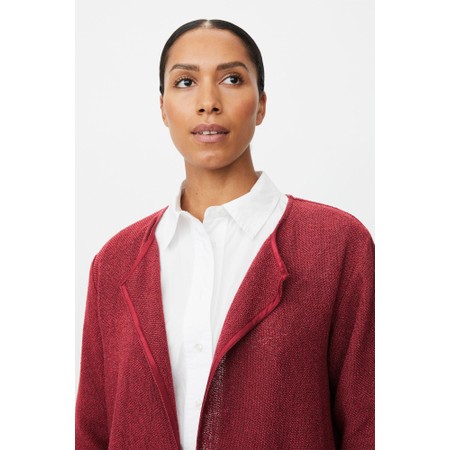 Masai Clothing MaJulitta Lightweight Tawny Port Boucle Jacket - Purple