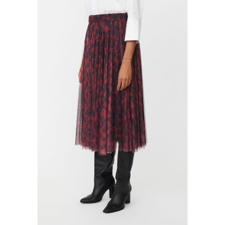 Masai Clothing MaScarlet Animal Print Tulle Skirt - Purple