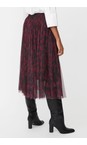 Masai Clothing Tawny Port MaScarlet Animal Print Tulle Skirt  