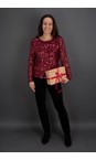 Arka Tawny Port Sophia Tawny Port Sequin Blouse  