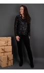 Arka Black  Sophia Black Sequin Blouse  