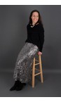 Brave & True Silver Sequin Ritz Sequin Stretch Skirt  