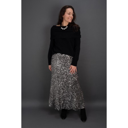 Brave & True Ritz Sequin Stretch Skirt - Multicoloured