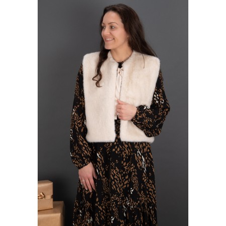 Chalk Felicity Bone Gilet - White