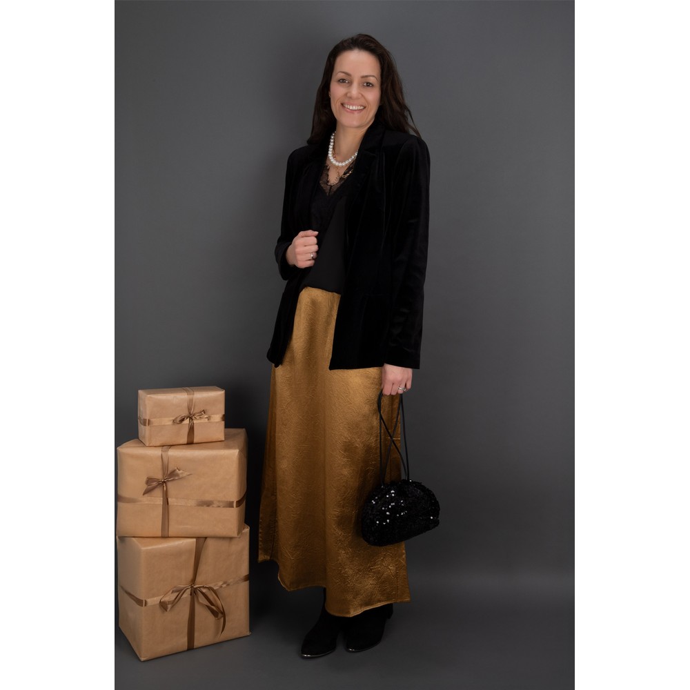 Foil Crackin' Skirt Bronze