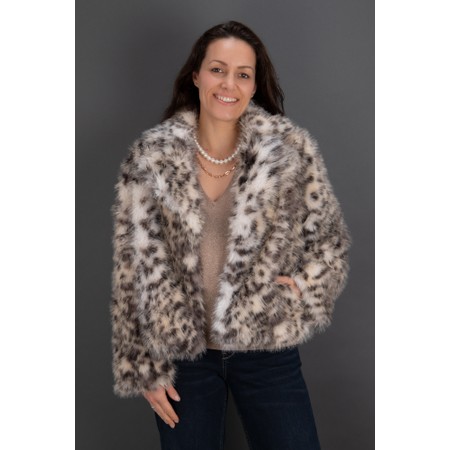 Brave & True Bertoli Faux Fur Jacket - Grey