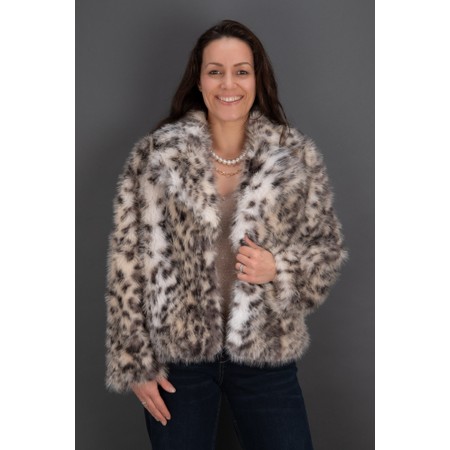 Brave & True Bertoli Faux Fur Jacket - Grey