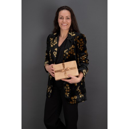 Masai Clothing MaJaxi Print Velvet Jacket - Grey