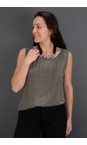 Yauvan Khaki Khaki Essential Soft Viscose Vest Top  