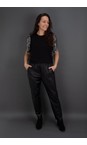 Mos Mosh 801 Black  Zabel Black Leather Sweatpant  