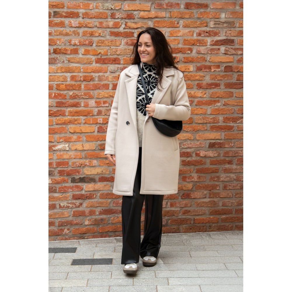 RINO AND PELLE Danja Double Breasted Coat Desert