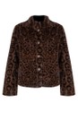 RINO AND PELLE Leopard Vie Leopard Faux Fur Jacket  