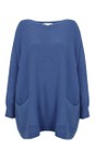 Amazing Woman Sapphire Caryf X Sapphire Round Neck Oversized Jumper  