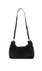 Gemini Label Bags Black  Ayla Black Faux Fur Crossbody Bag  