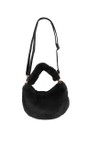 Gemini Label Bags Black  Ada Black Faux Fur Bag  
