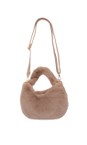 Gemini Label Bags Sand Ada Sand Faux Fur Bag  