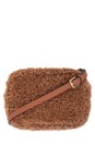 Gemini Label Bags Tan Harper Tan Faux Fur Shoulder Bag  