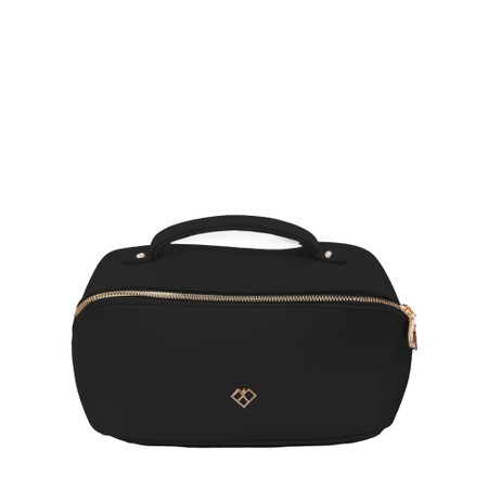 Gemini Label Bags Mai Black Makeup Case - Black