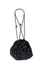 Gemini Label Bags Black  Thea Sequin Shoulder Bag  