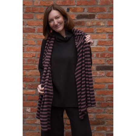 Mama B Segovia R Riga Moro Stripe Fleece Scarf - Purple