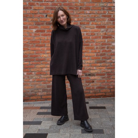 Mama B Gheppio Moro Plain Fleece Trouser - Brown