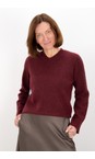 InWear Cabernet Guni V-Neck Cabernet jumper  